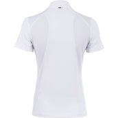 Cavallo Turniershirt Caval Halfzip Mesh Weiß