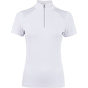 Cavallo Turniershirt Caval Halfzip Mesh Weiß