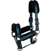 Cavallo Halfter CavalJero mit Fell Dark Peacock