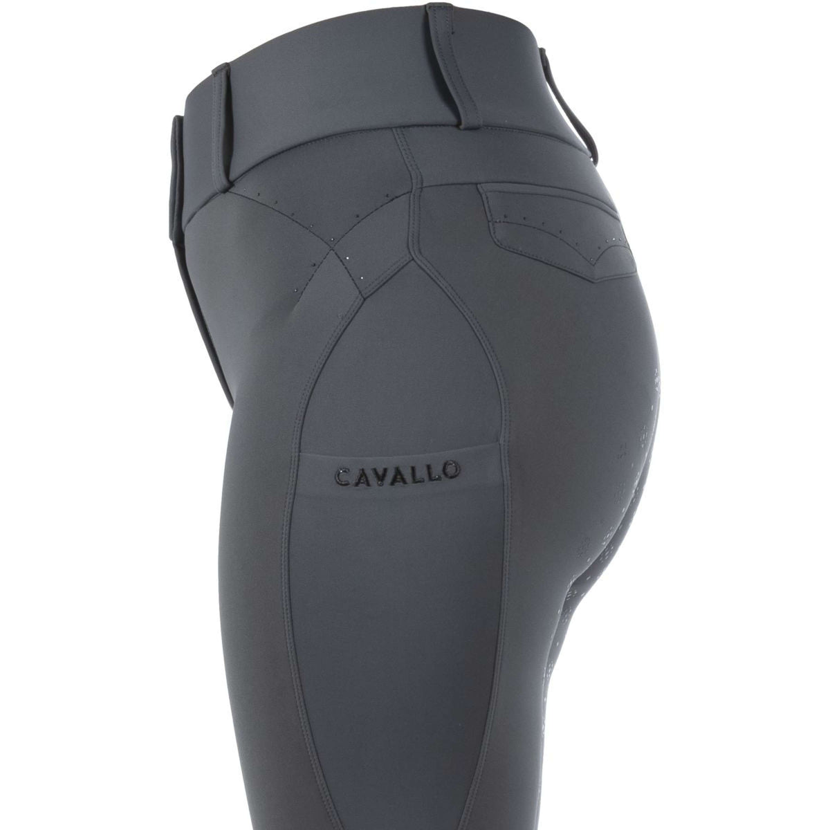 Cavallo Reitleggings CavalCandera Grip Mobile Silver Pine