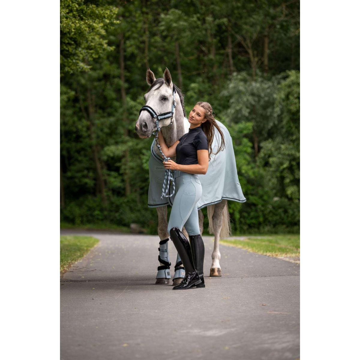 Cavallo Reithose CavalCandera Grip Mobile Full Grip Soft Aqua