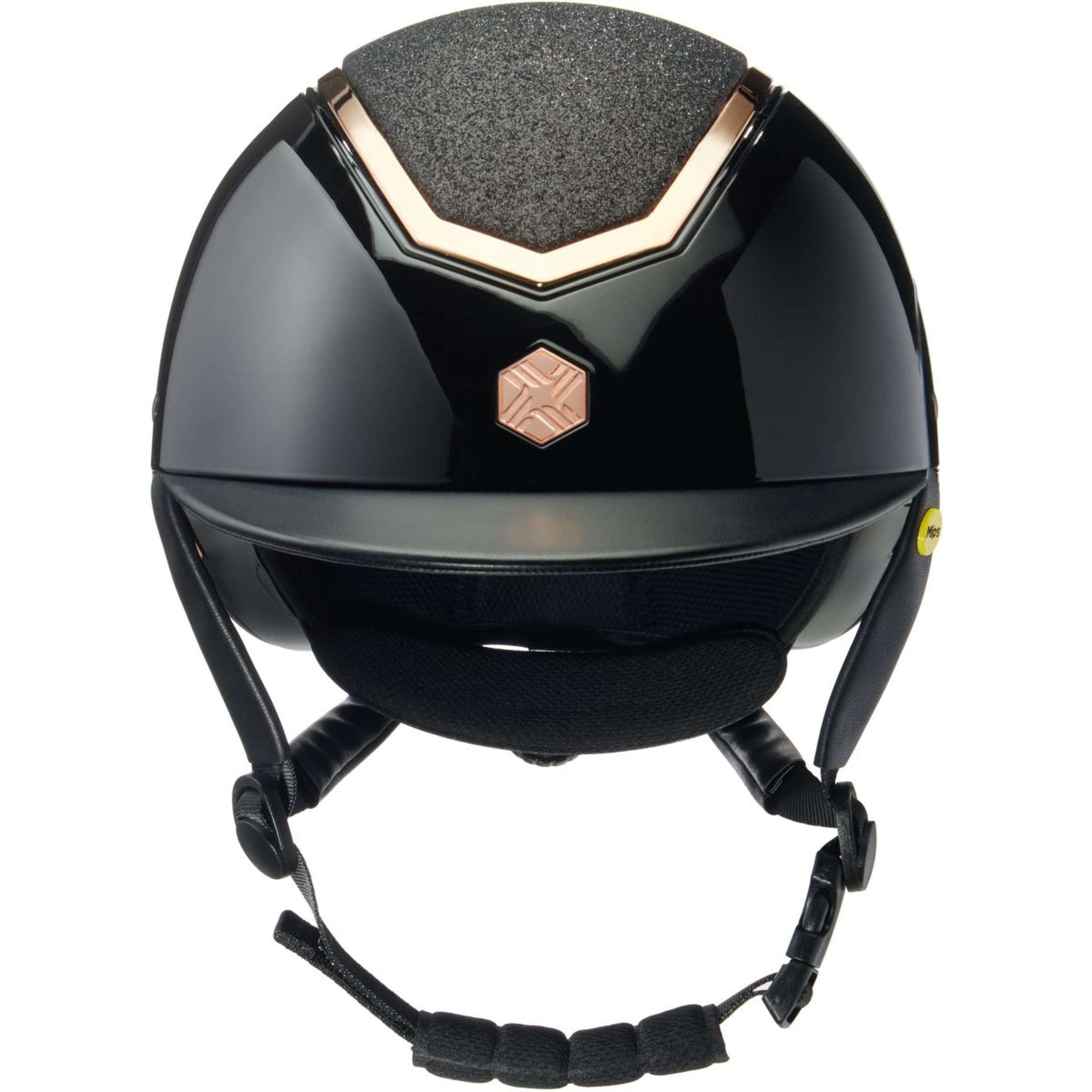 Charles Owen Reithelm Kylo Sparkly MIPS Black Gloss/Rose Gold Charles Owen Reithelm Kylo Sparkly MIPS Black Gloss/Rose Gold