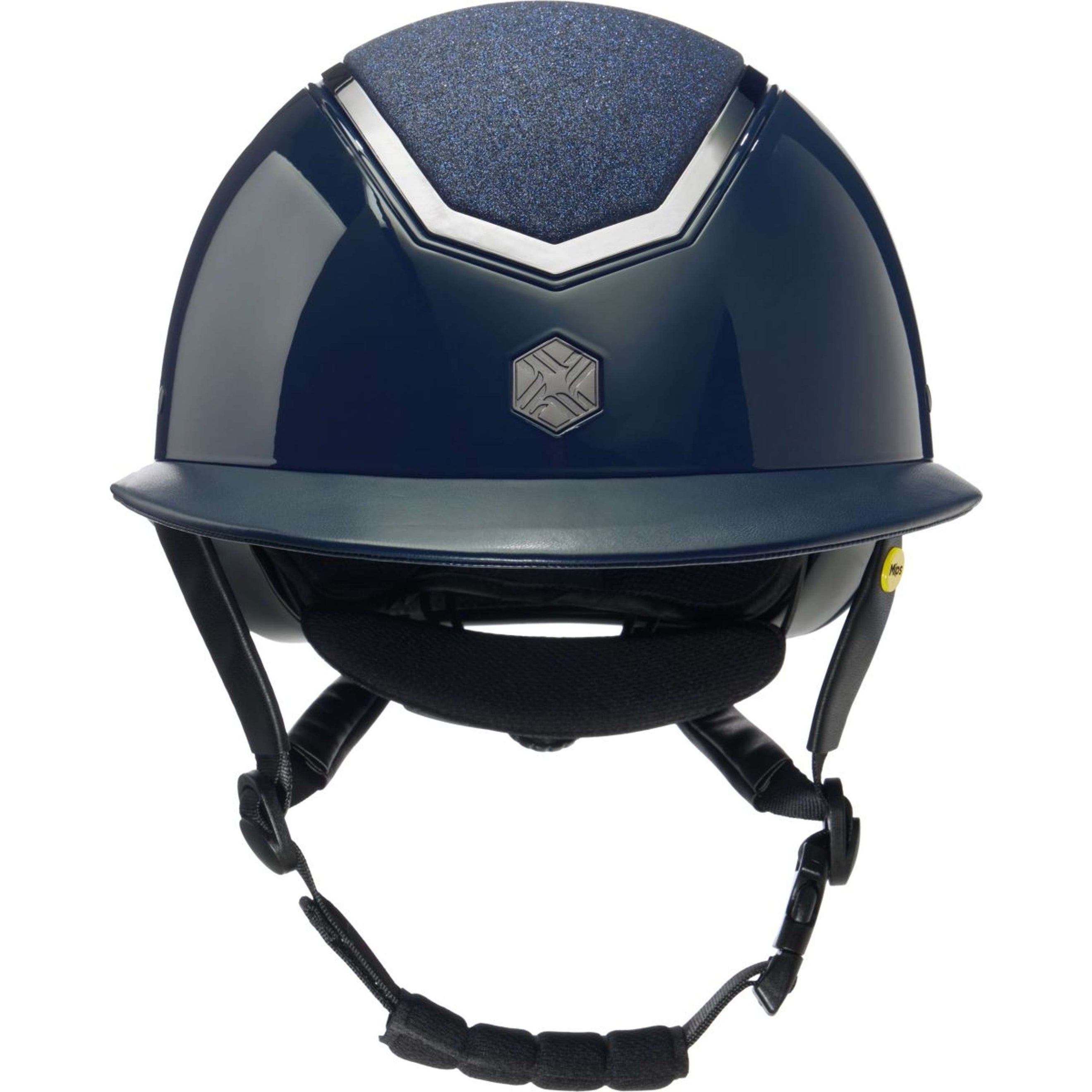 Charles Owen Reithelm Kylo Sparkly Wide Peak MIPS Navy Gloss/Pewter Charles Owen Reithelm Kylo Sparkly Wide Peak MIPS Navy Gloss/Pewter
