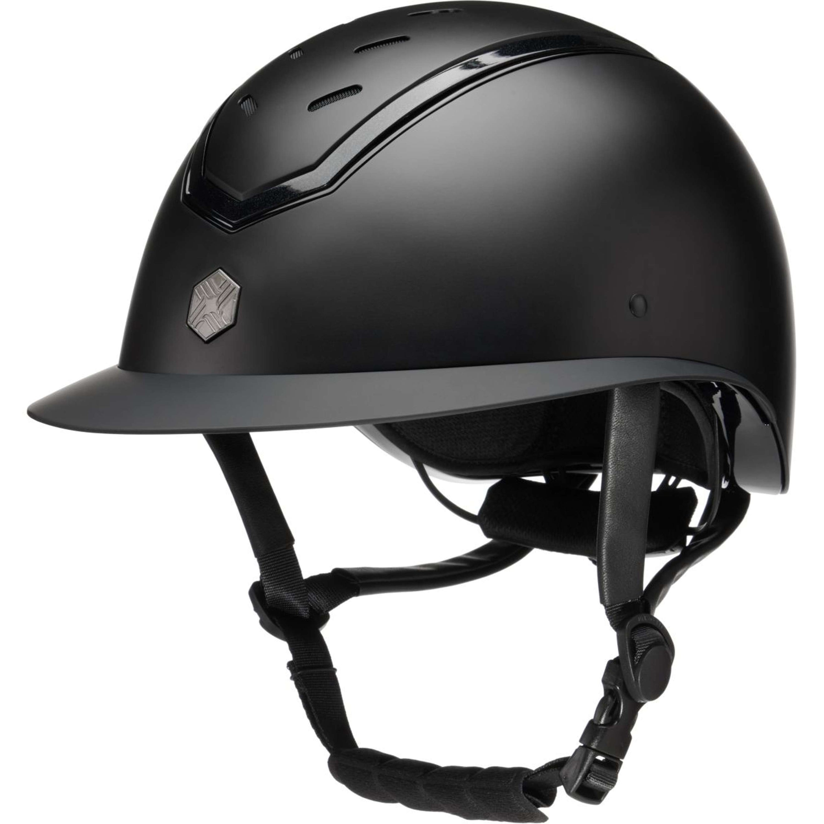 Charles Owen Reithelm Kylo Wide Peak Black Matte/Black Gloss Charles Owen Reithelm Kylo Wide Peak Black Matte/Black Gloss