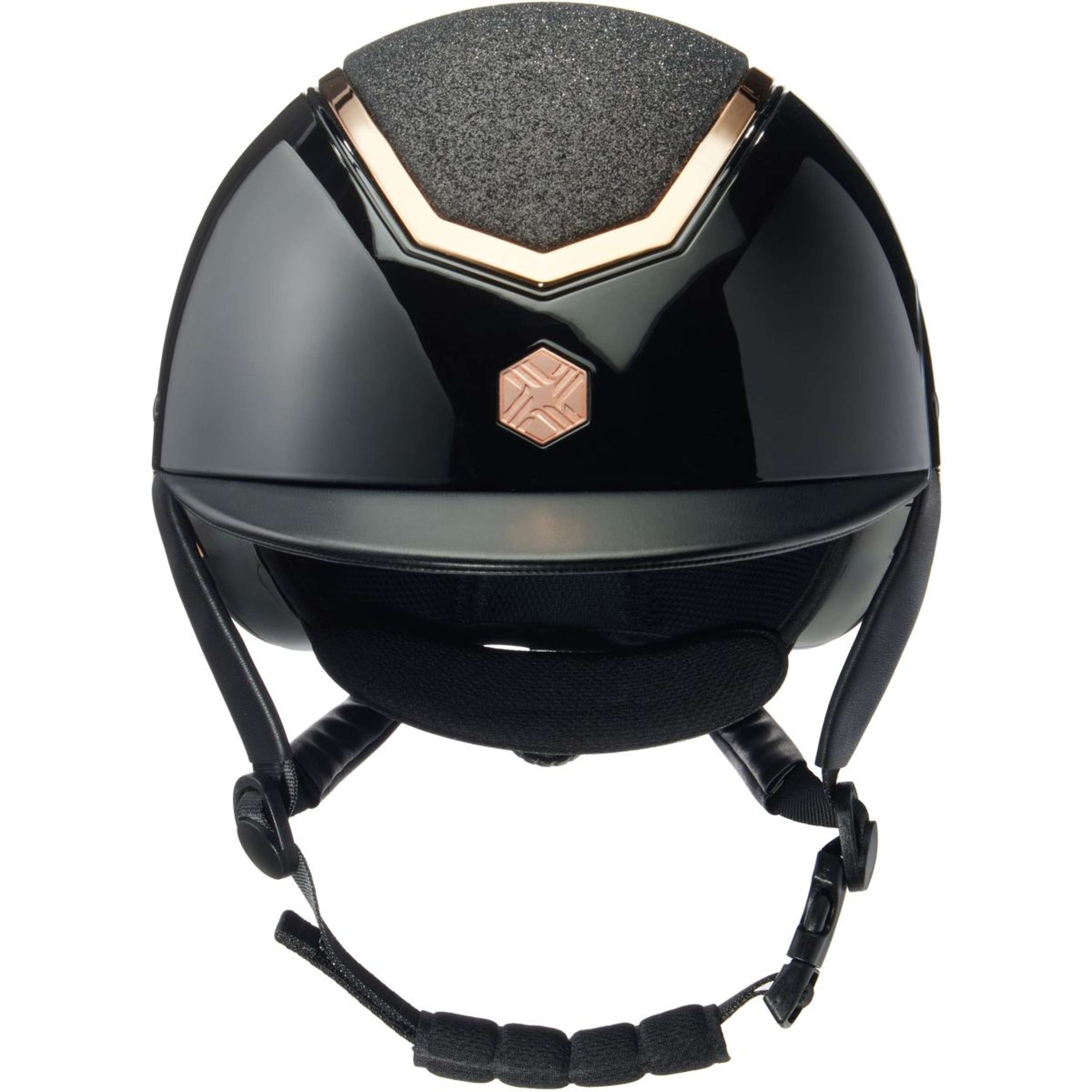 Charles Owen Reithelm Kylo Sparkly Black Gloss/Rose Gold Charles Owen Reithelm Kylo Sparkly Black Gloss/Rose Gold