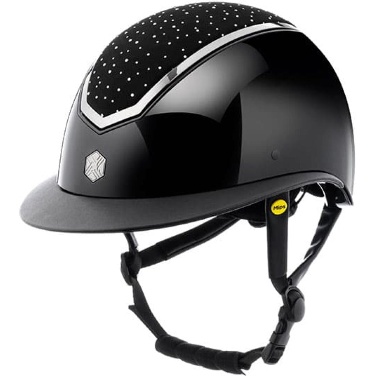 Charles Owen Reithelm Kylo Crystal Wide Peak MIPS Black Gloss/Chrome