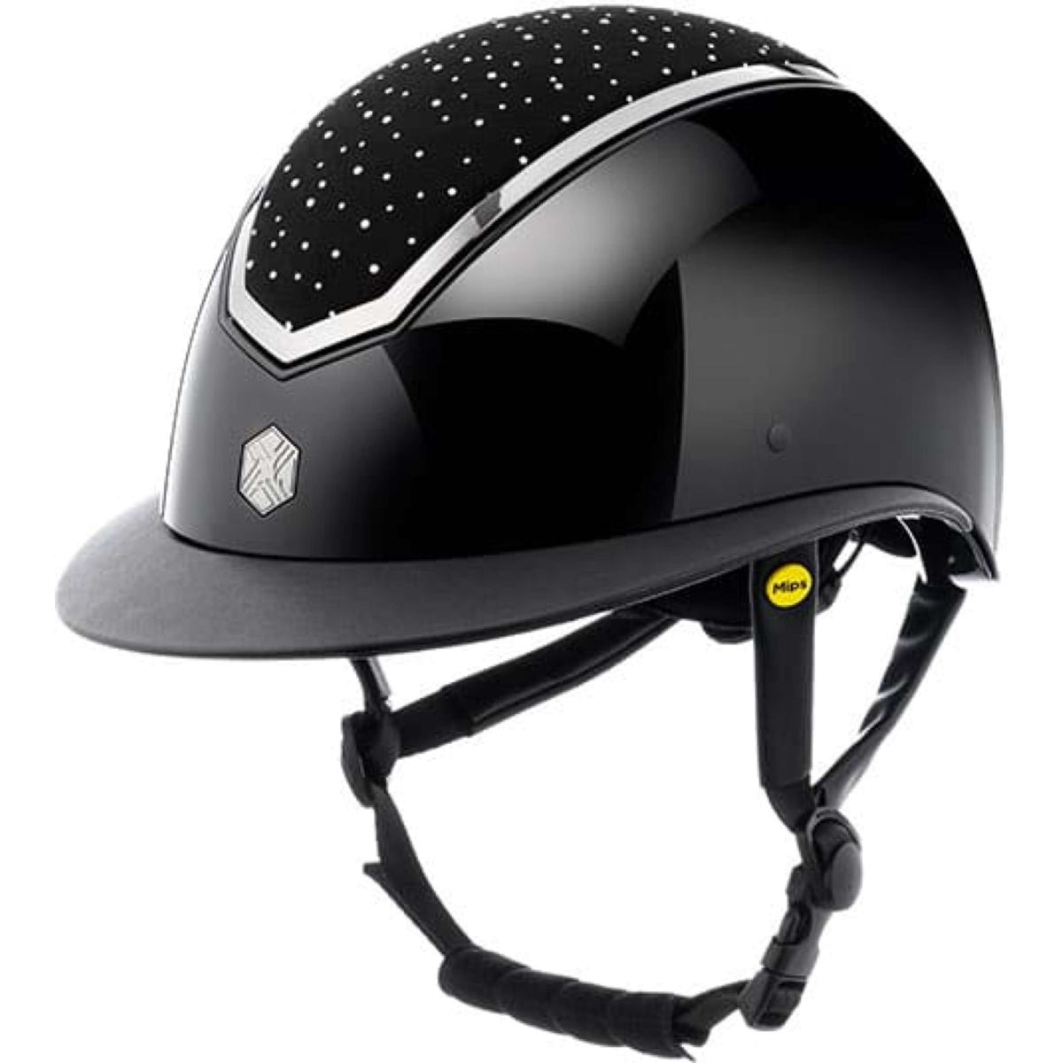 Charles Owen Reithelm Kylo Crystal Wide Peak MIPS Black Gloss/Chrome