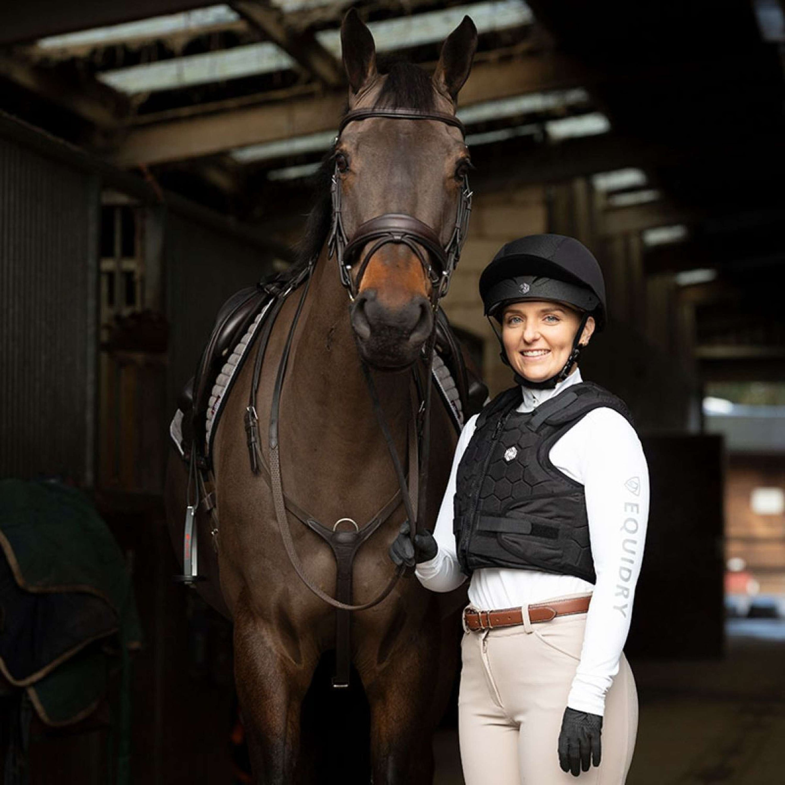 Charles Owen Sicherheitsweste HEXA Kinder Schwarz