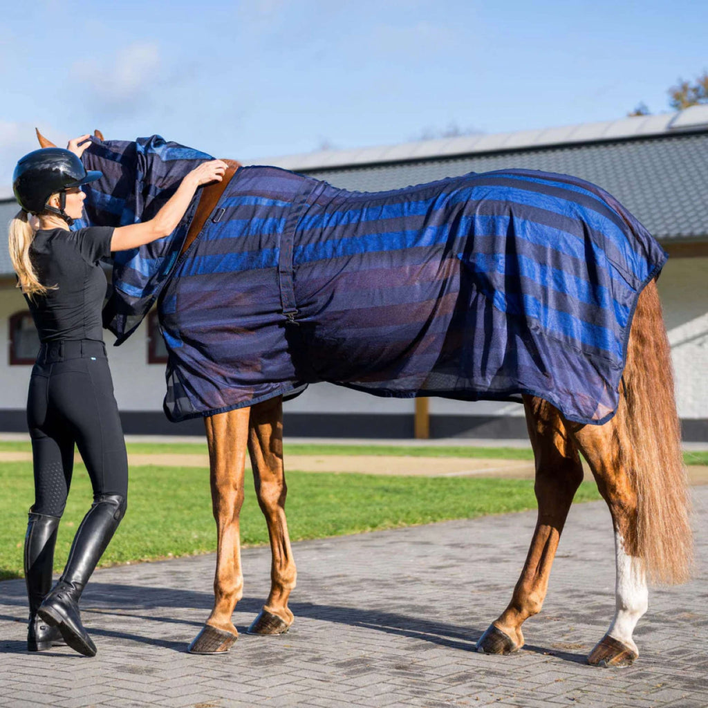 Cool on Track Feinmaschig Decke Blau