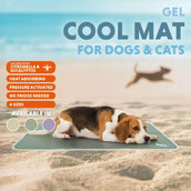 CoolPets Kühlmatte Gel Olivgrün