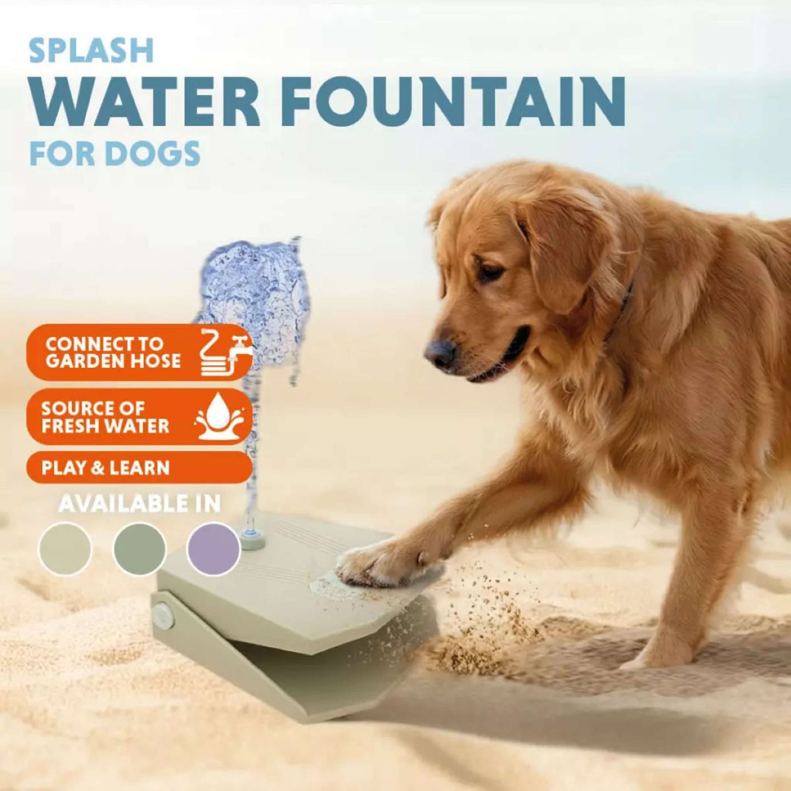 CoolPets Brunnen Splash Aqua Olivgrün