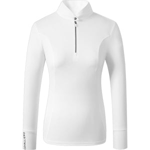 Covalliero Turniershirt SS25 Lange Ärmel Weiß