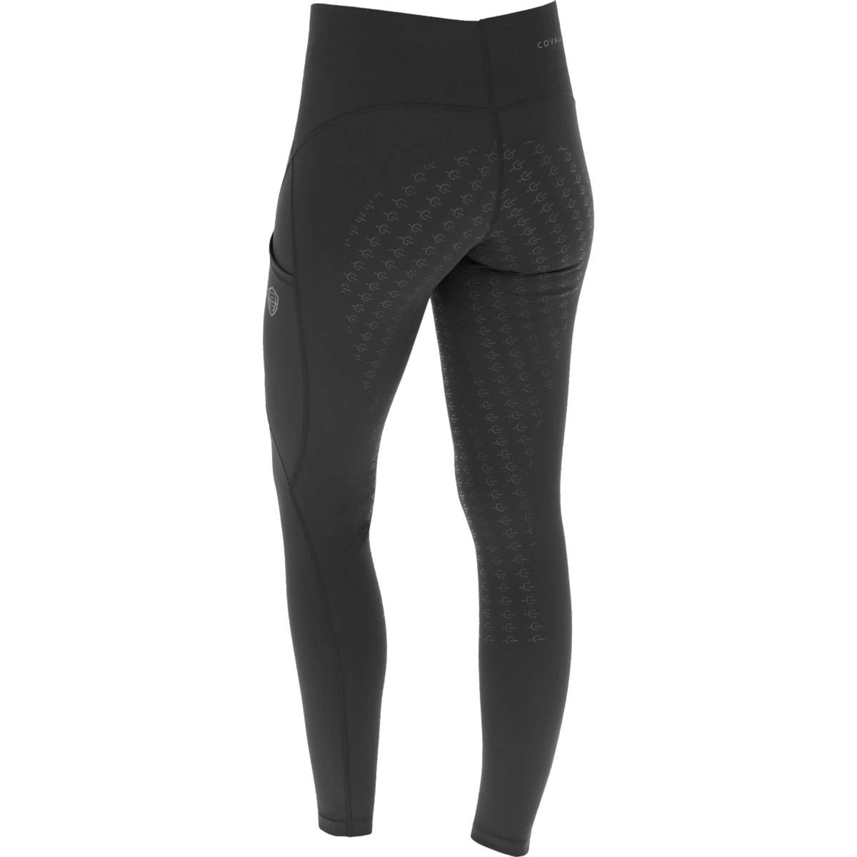 Covalliero Reitleggings Full Grip SS25 Schwarz