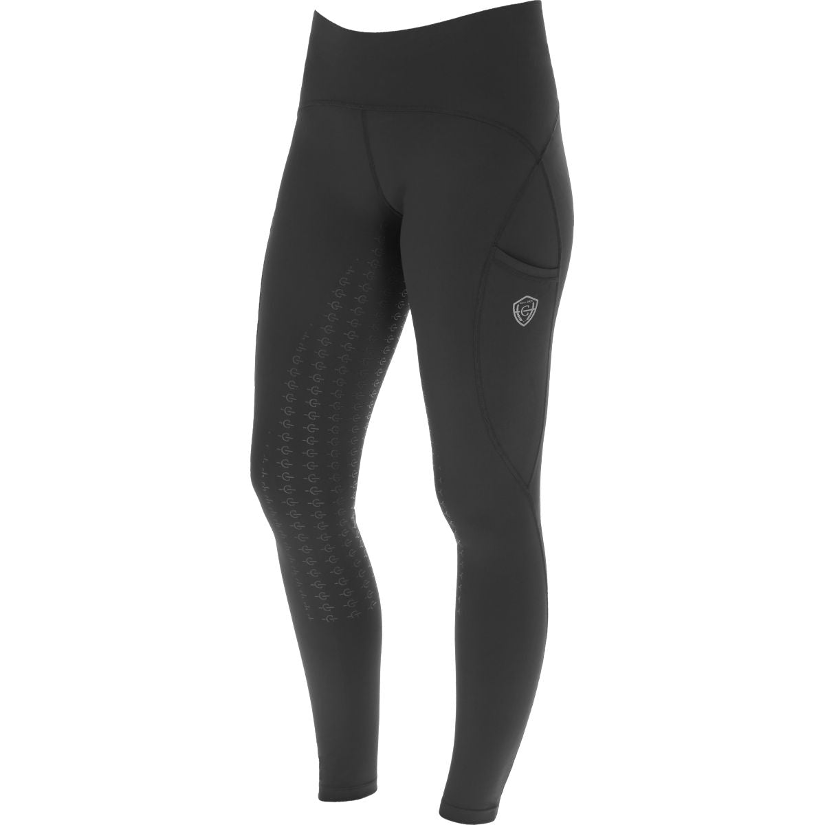 Covalliero Reitleggings Full Grip SS25 Schwarz