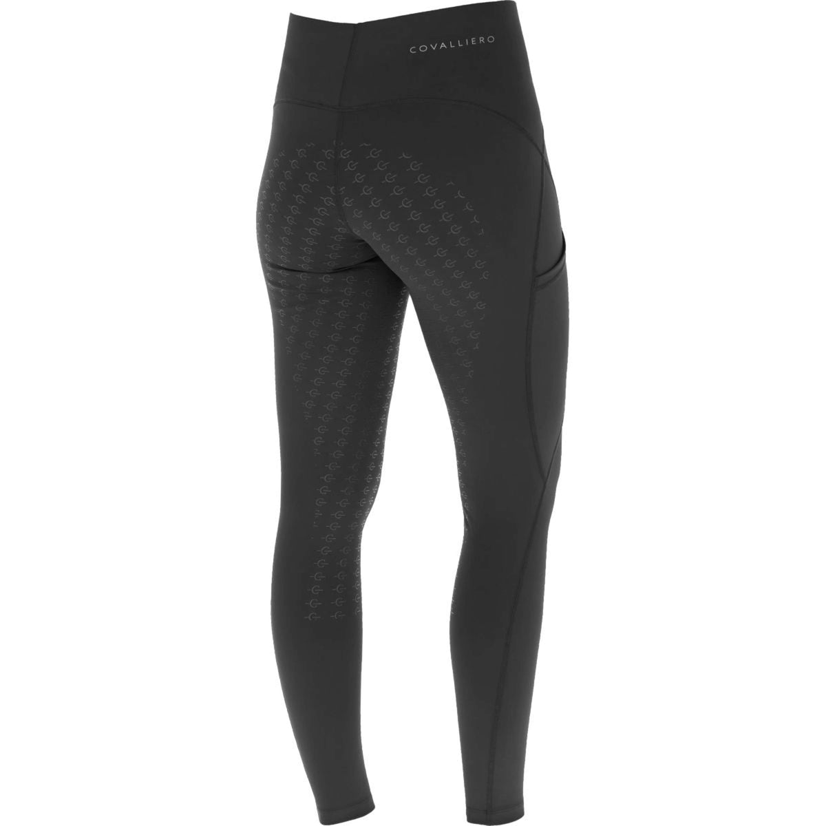 Covalliero Reitleggings Full Grip SS25 Schwarz