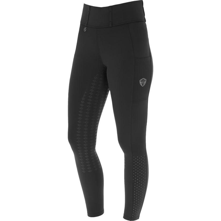 Covalliero Reitleggings Compression Full Grip SS25 Schwarz