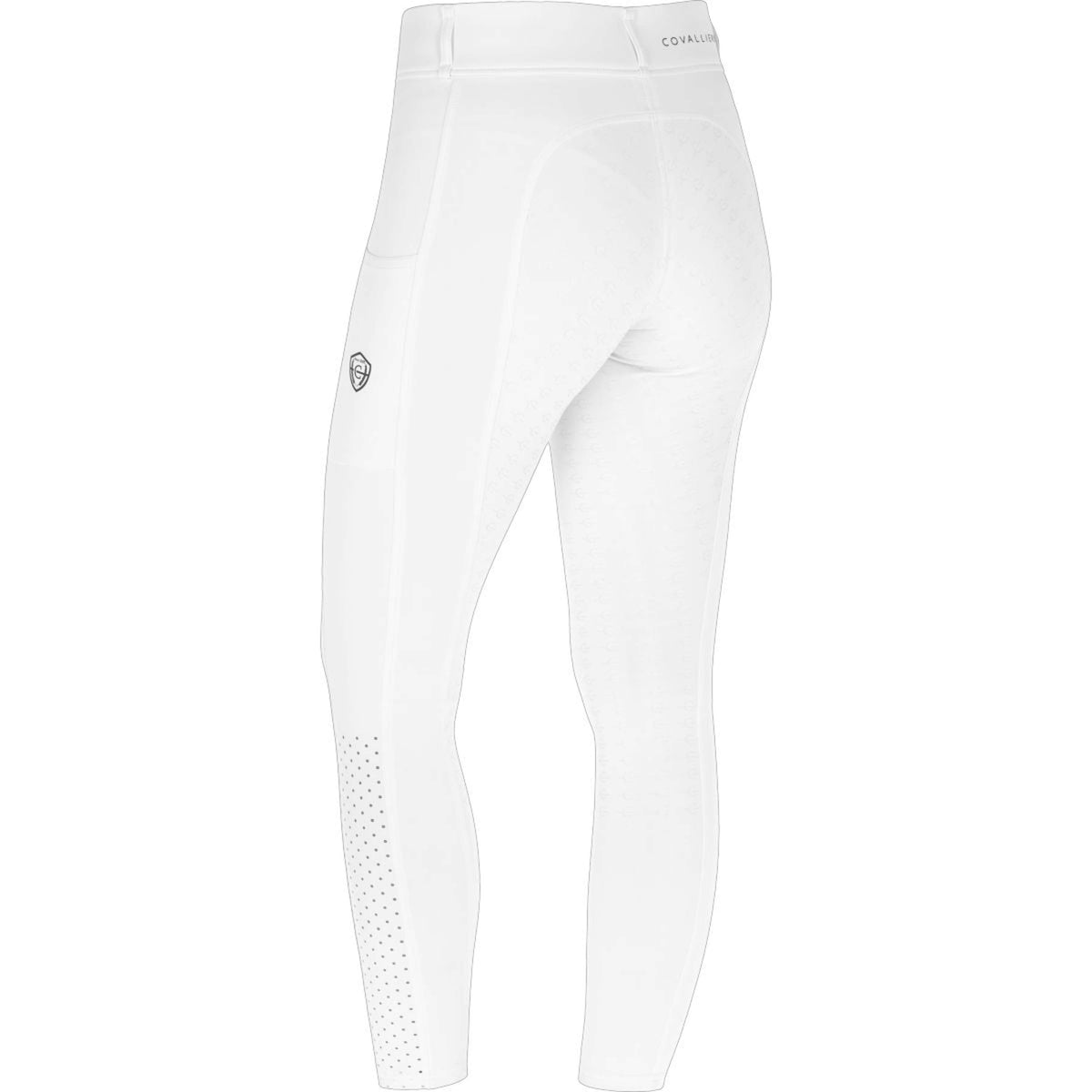 Covalliero Reitleggings Compression Full Grip SS25 Weiß