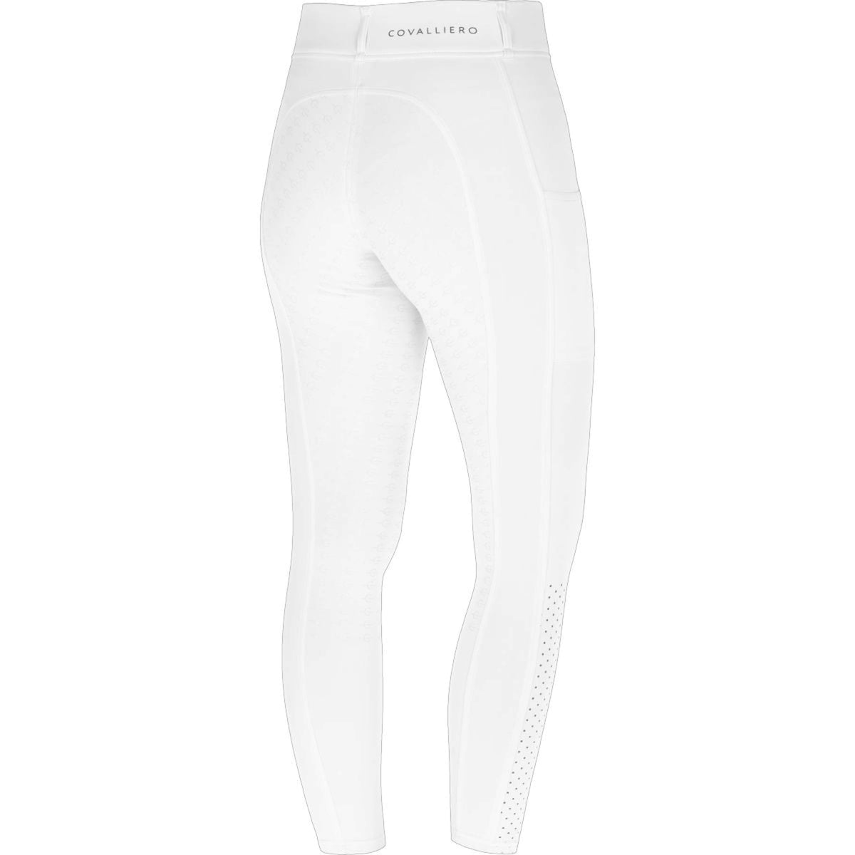 Covalliero Reitleggings Compression Full Grip SS25 Weiß