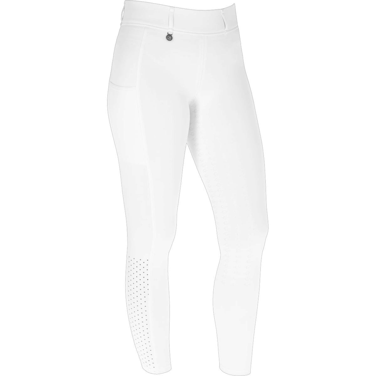 Covalliero Reitleggings Compression Full Grip SS25 Weiß