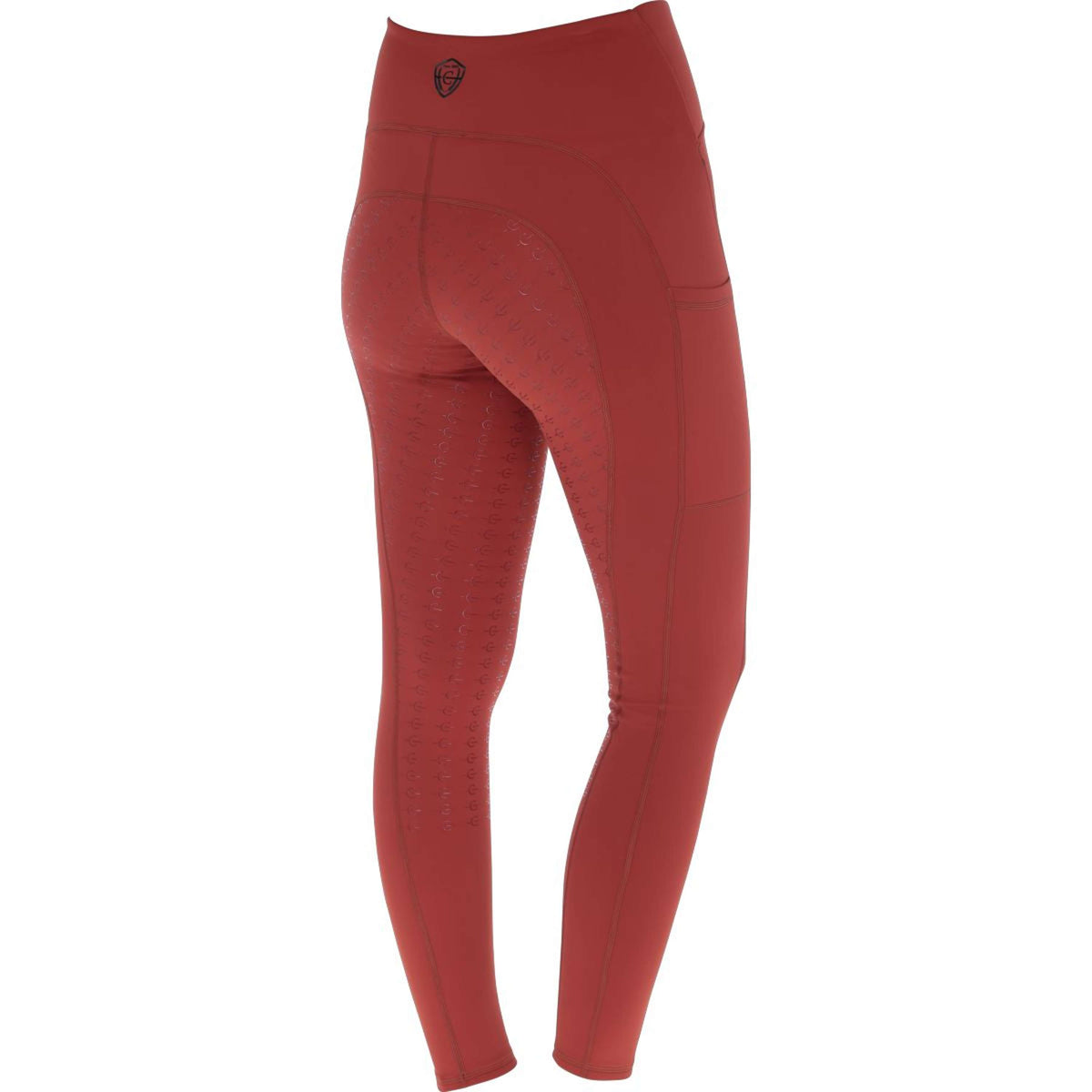 Covalliero Reitleggings AW25 Full Grip Rostbraun