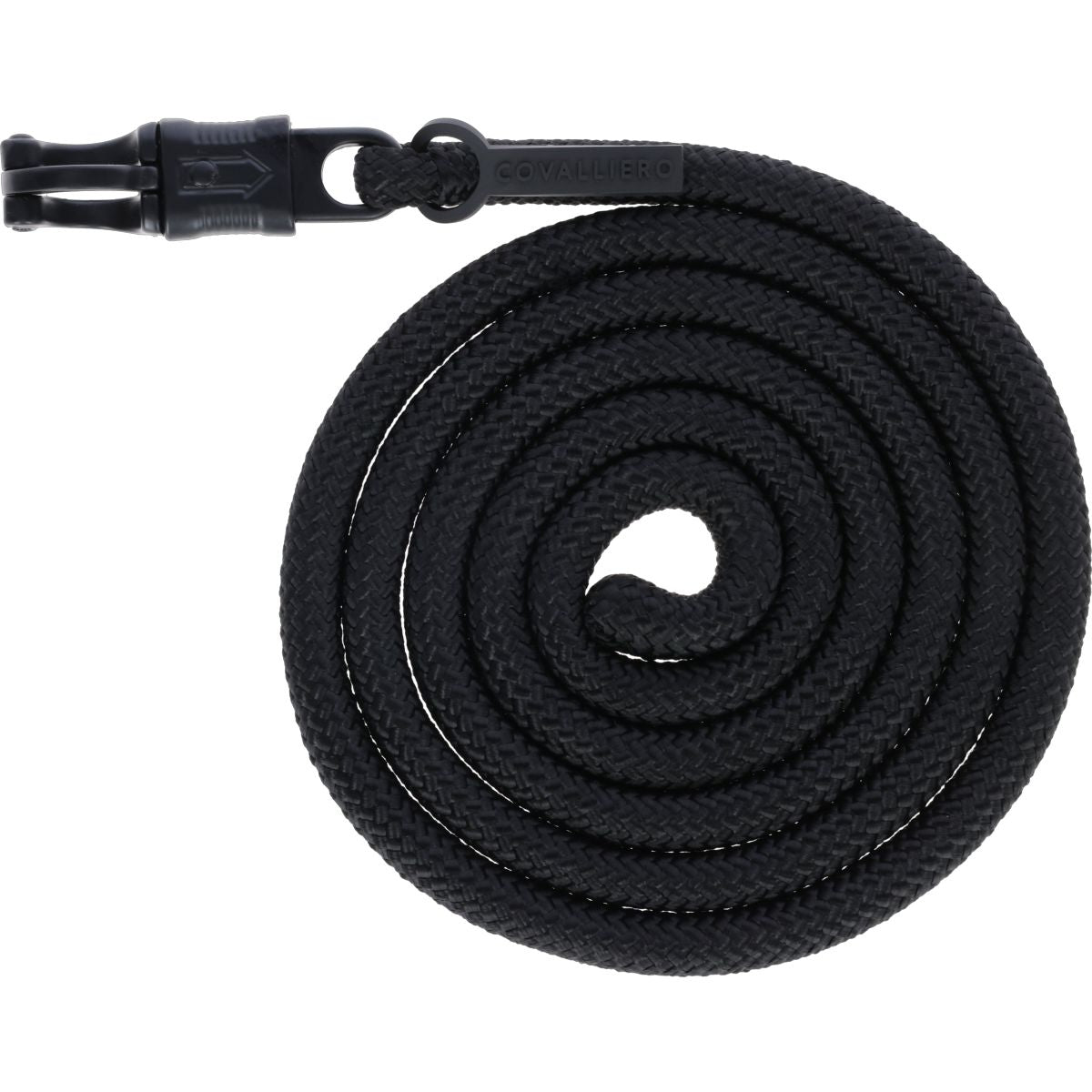 Covalliero Führstrick AW25 mit Panikhaken Schwarz