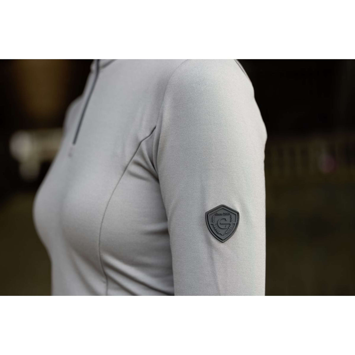 Covalliero Shirt AW25 Lange Ärmel Steel Grey