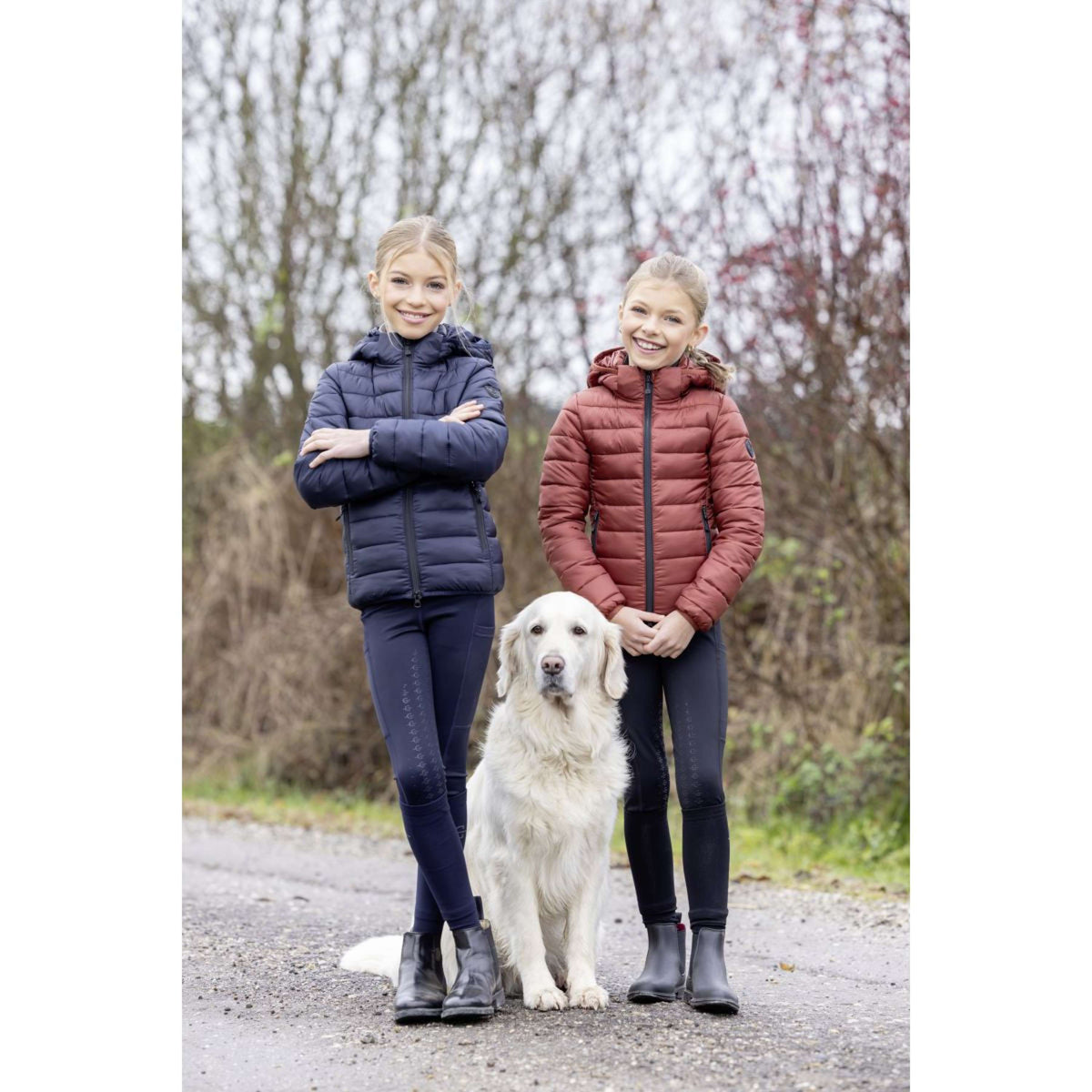 Covalliero Jacke Quilted AW25 Kids Rostbraun