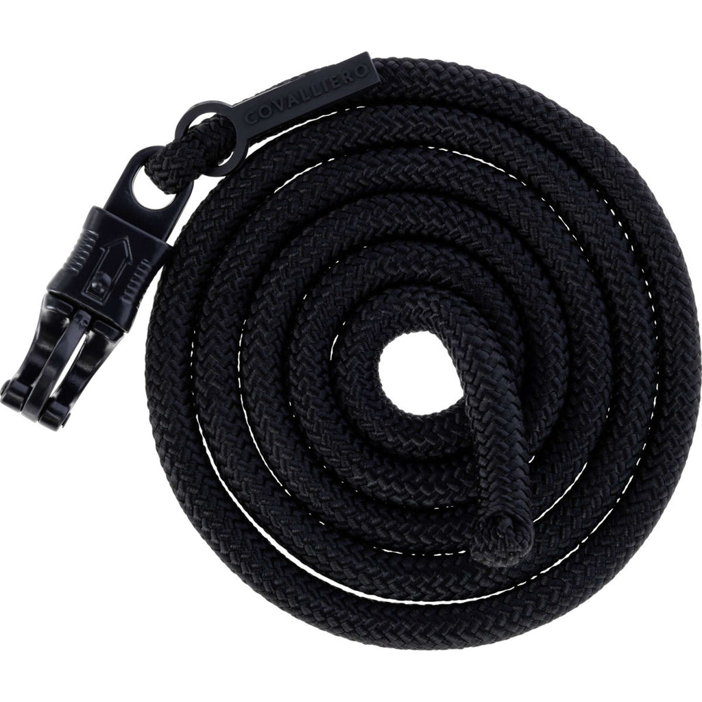 Covalliero Führstrick AW26 mit Panikhaken Schwarz