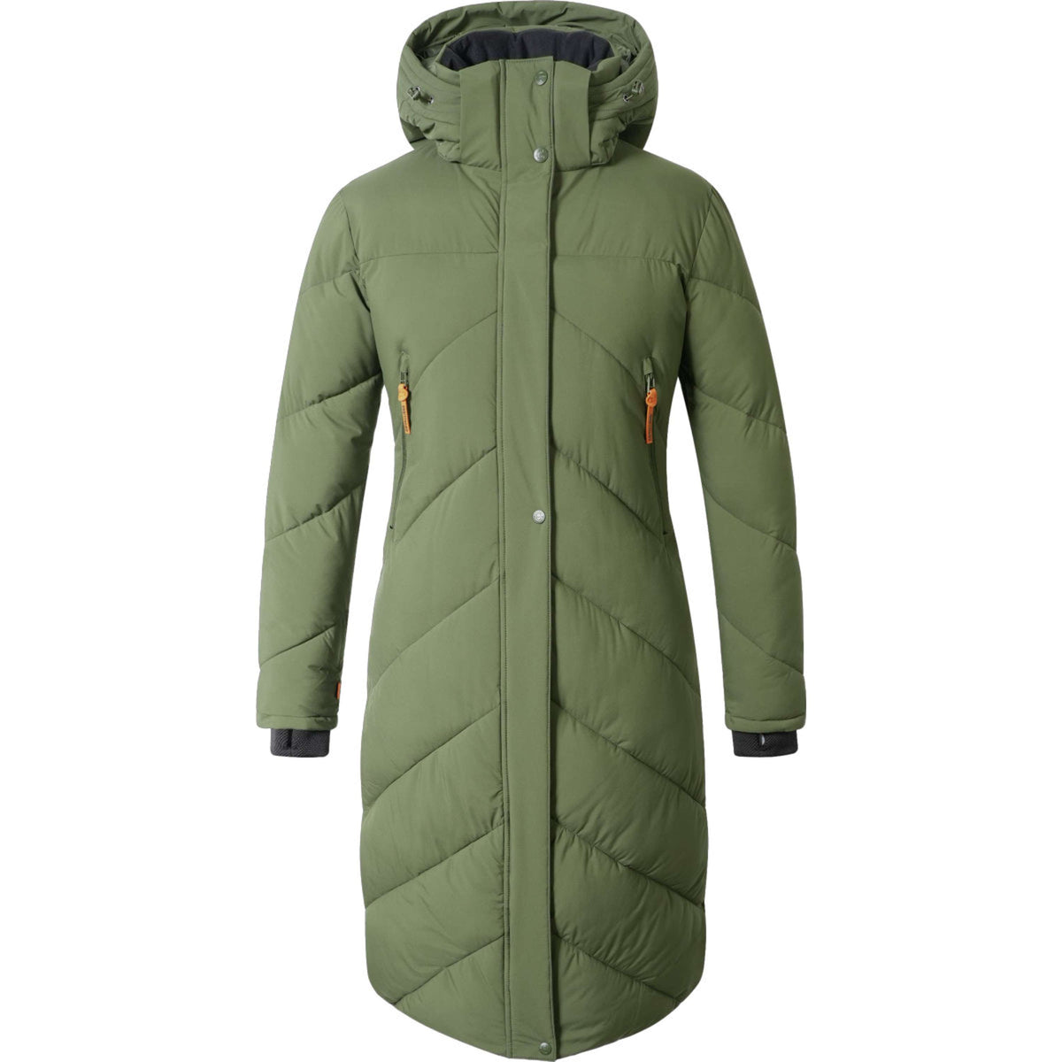 Covalliero Langer Wintermantel AW26 Forest Green