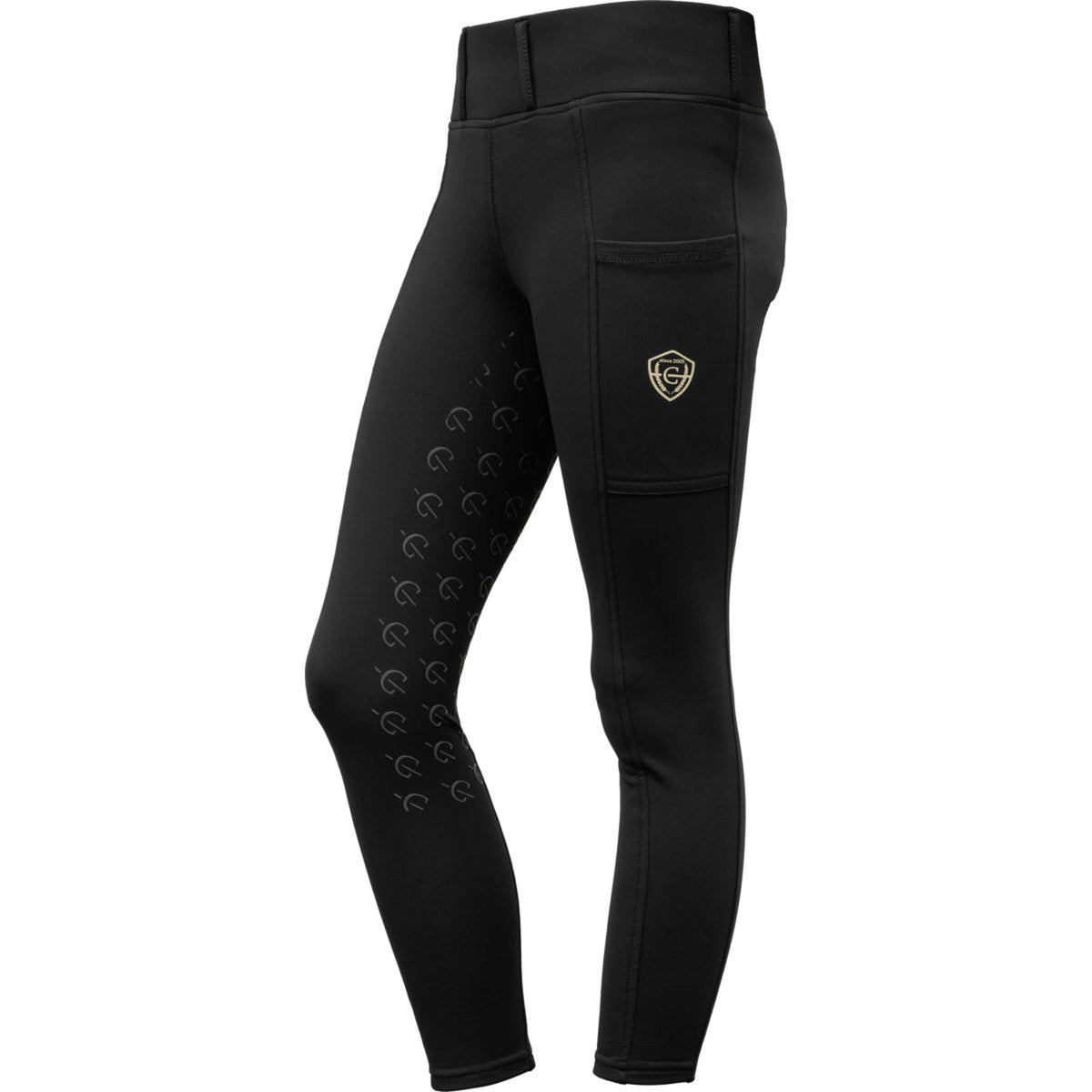 Covalliero Reitleggings Full Grip AW26 Kids Schwarz