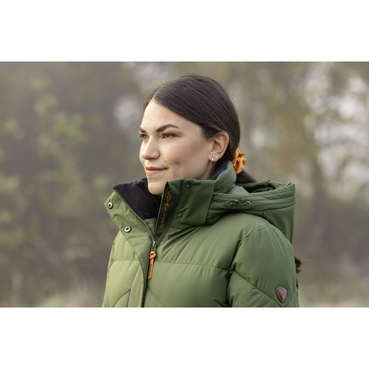 Covalliero Langer Wintermantel AW26 Forest Green
