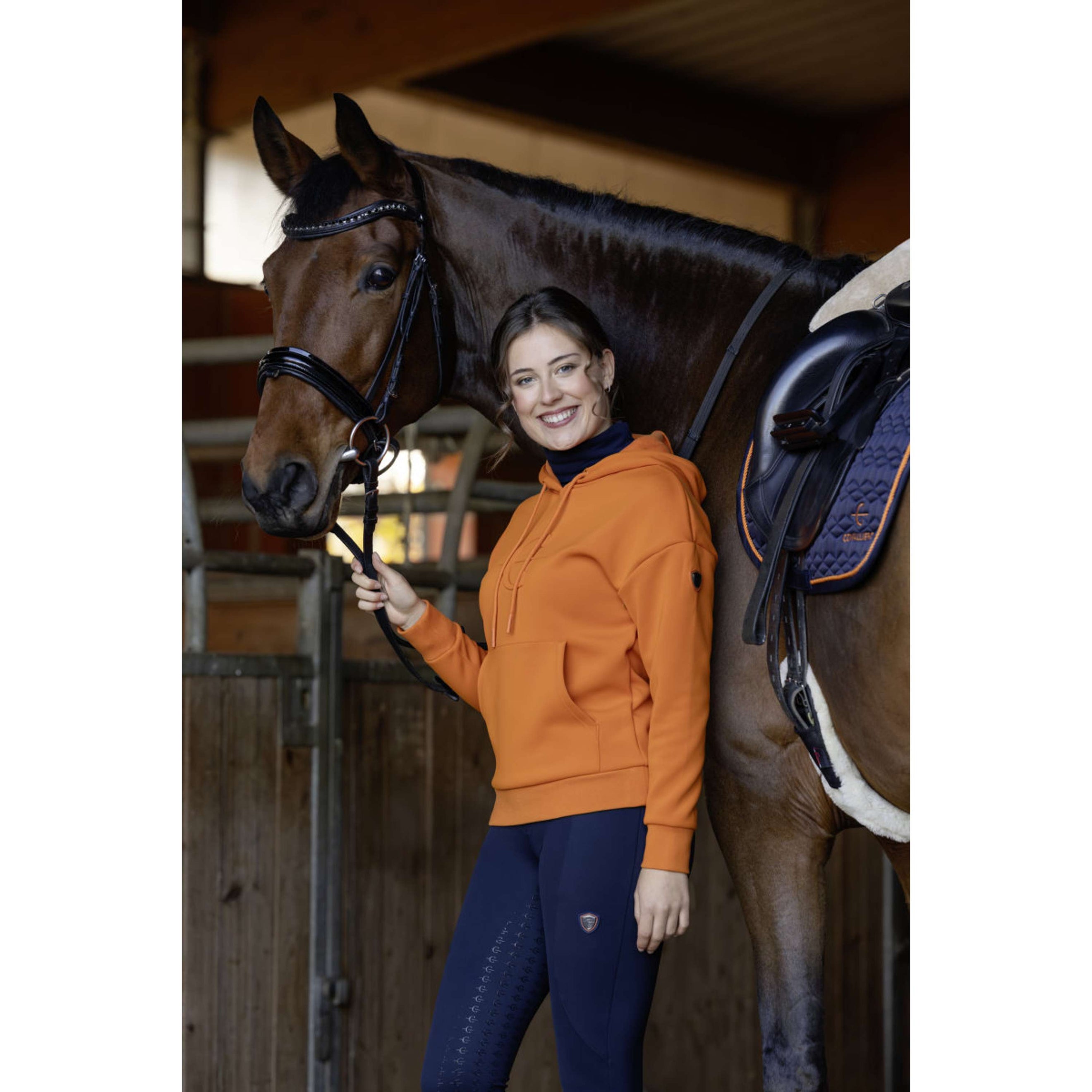 Covalliero Hoodie AW26 Orange