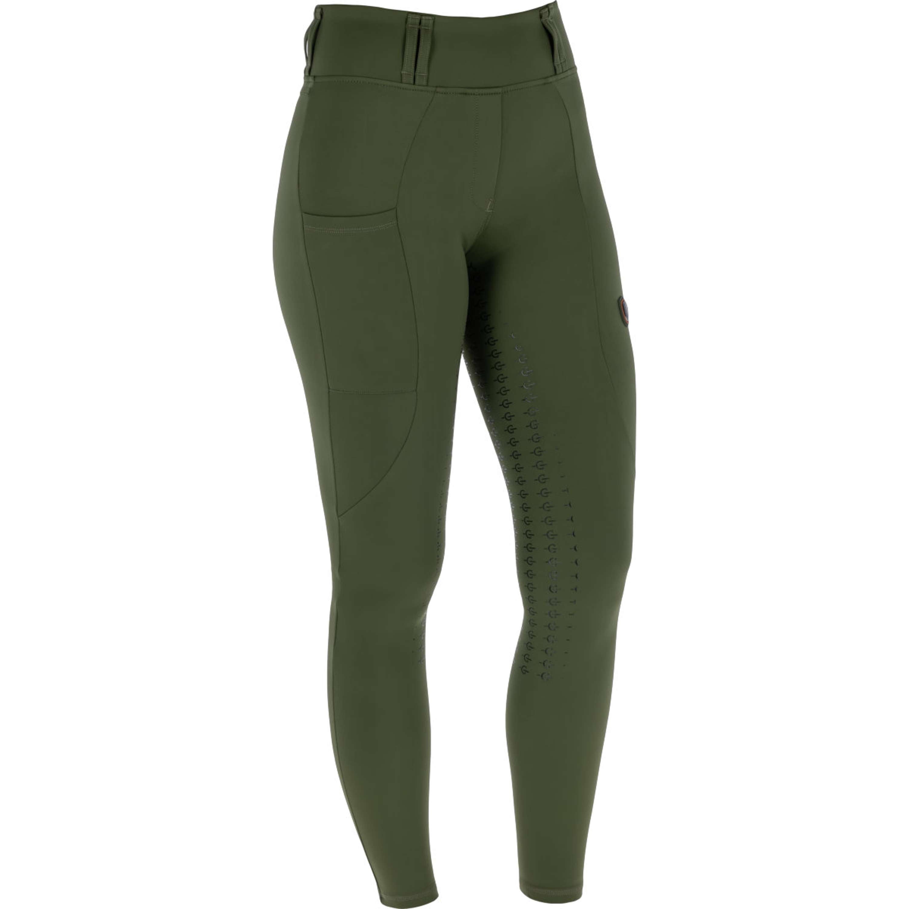 Covalliero Reitleggings Full Grip AW26 Forest Green