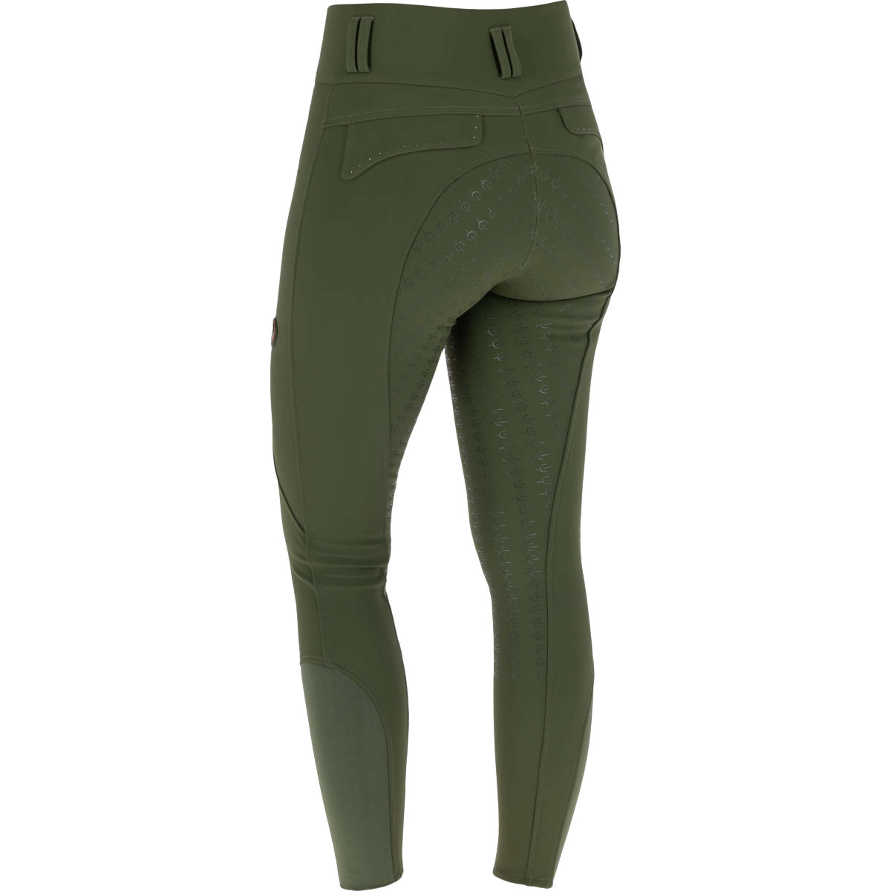 Covalliero Reithose Hight Waist Full Grip AW26 Forest Green