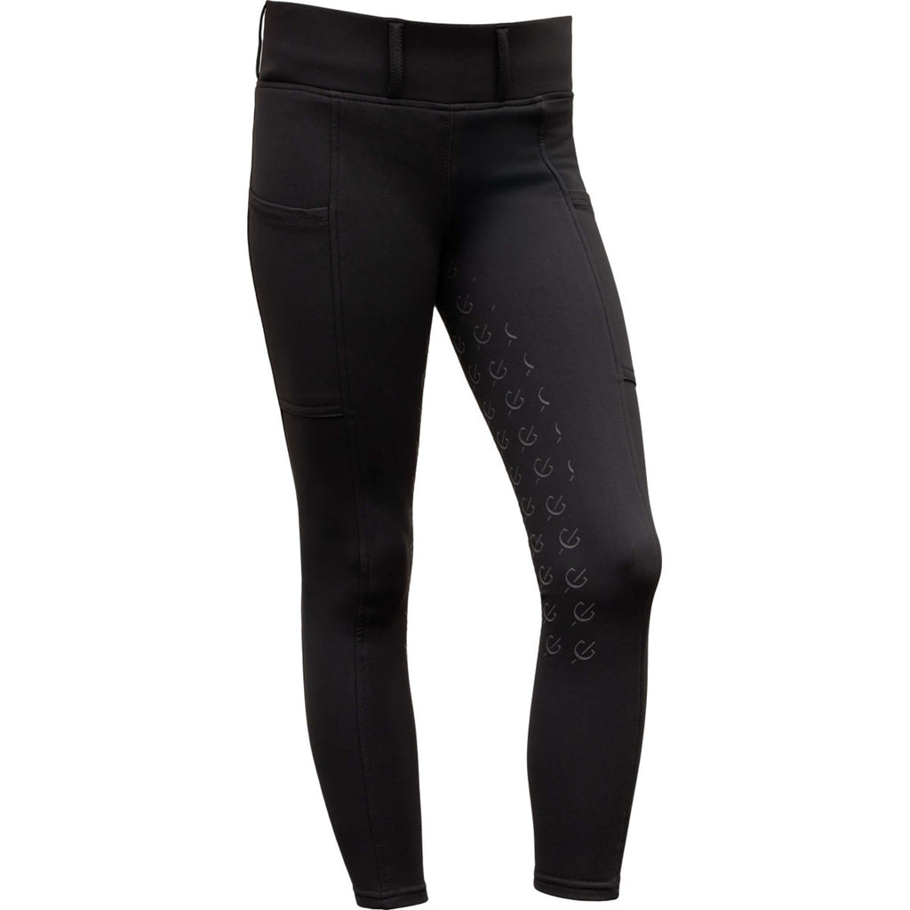Covalliero Reitleggings Full Grip AW26 Kids Schwarz