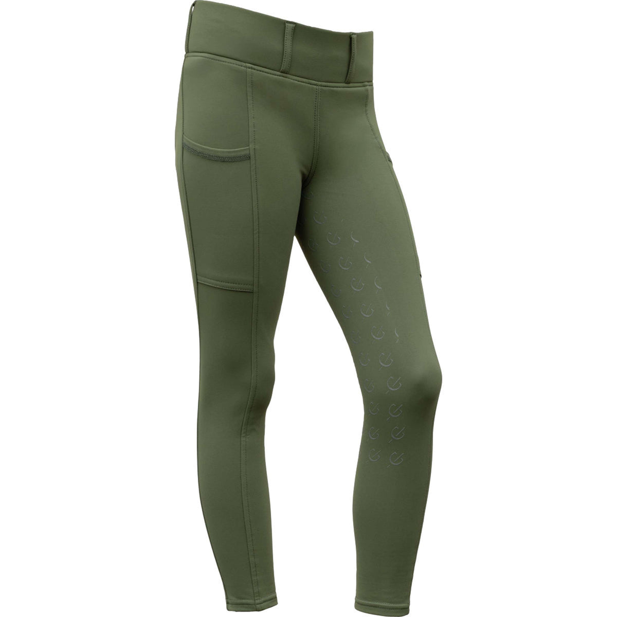 Covalliero Reitleggings Full Grip AW26 Kids Forest Green