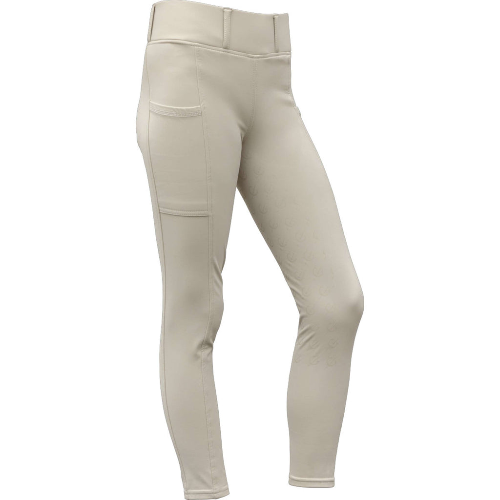 Covalliero Reitleggings Full Grip AW26 Kids Beige