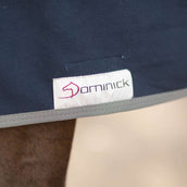 Dominick Fleecedecke Cosy Navy/Grau Dots