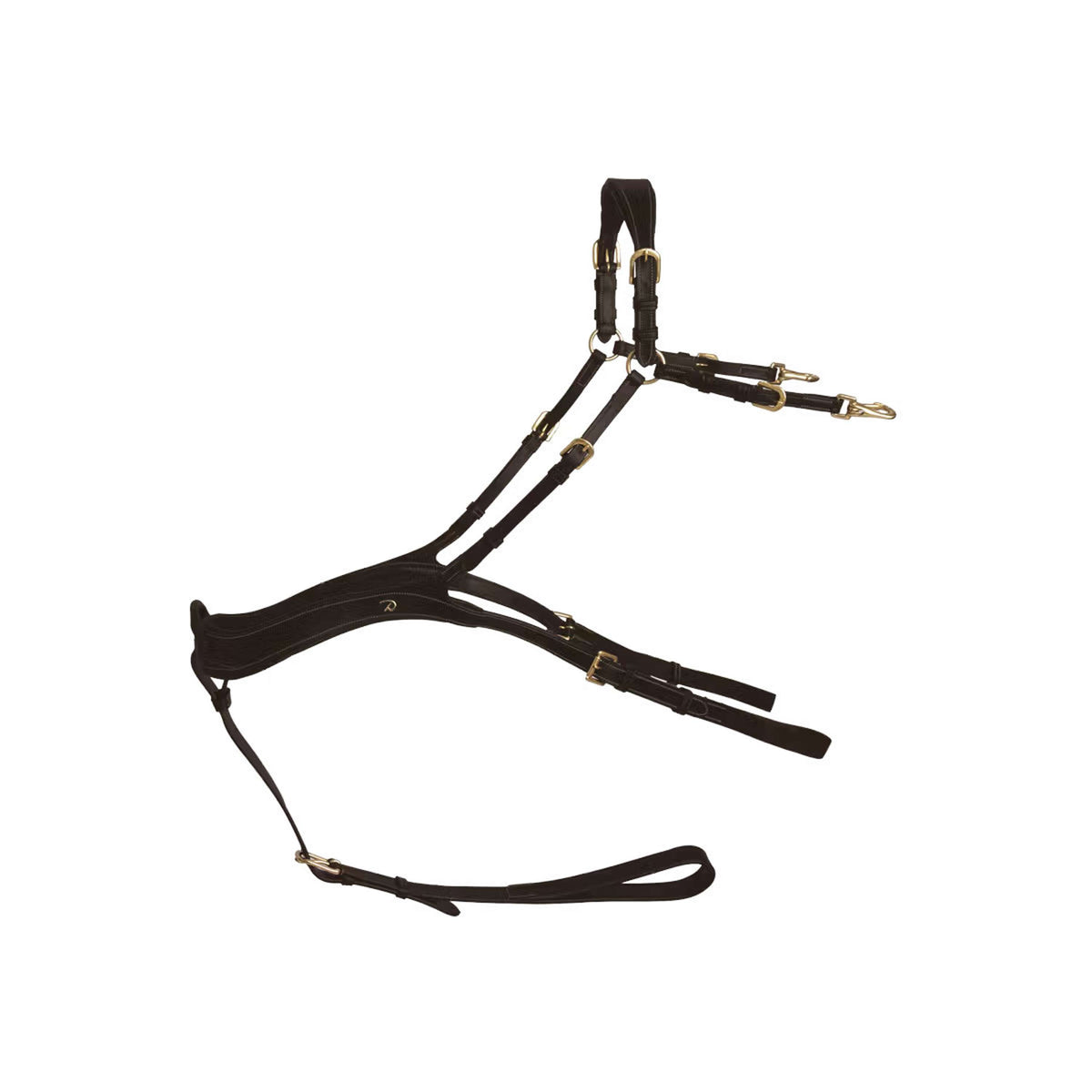 Dyon Brustgeschirr Anatomical Braun/Messing