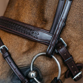 Dyon Reithalfter Flash Pull-Back Geflochten Braun