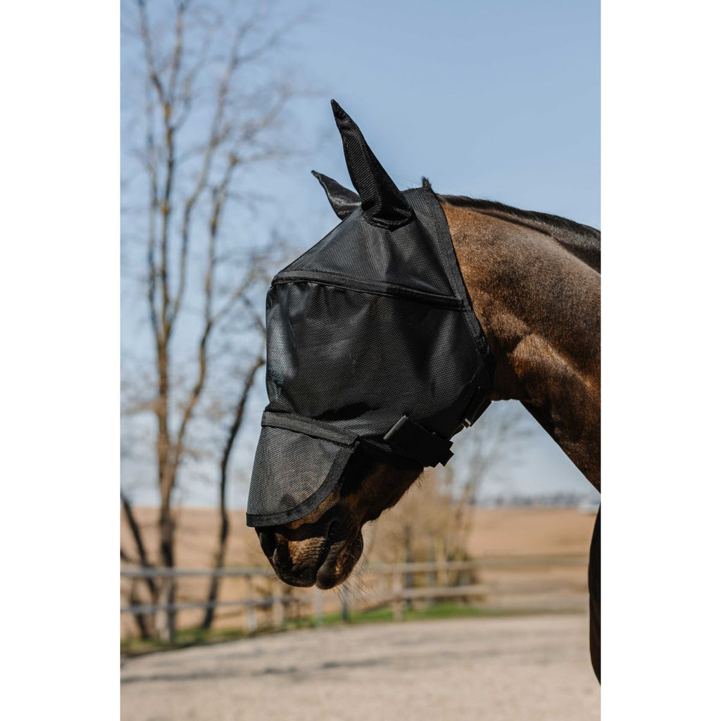 EQUITHÈME Fliegenmaske Protec mit UV-Schutz Schwarz