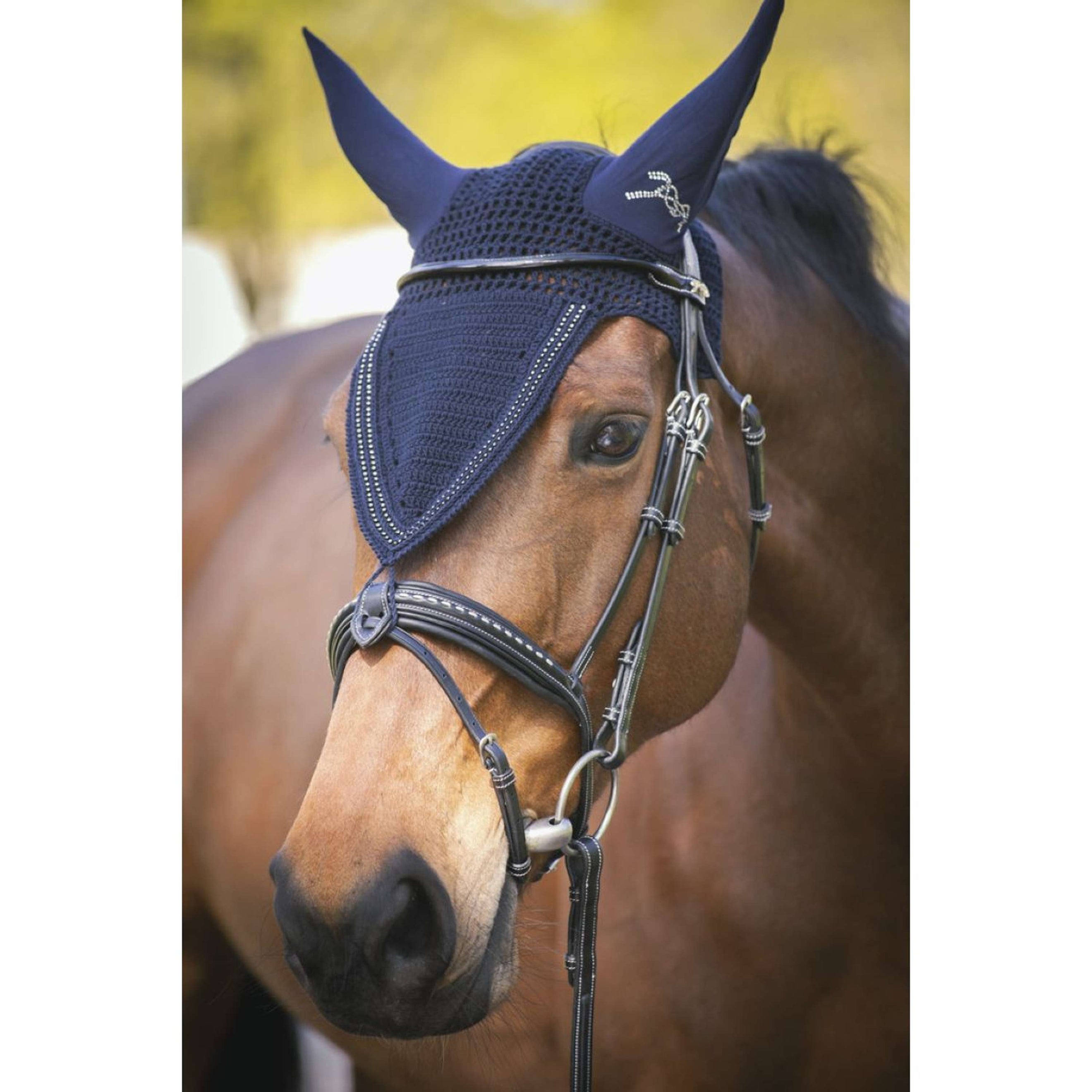 Pénélope Fliegenhaube Strass Lang Navy Pénélope Fliegenhaube Strass Lang Navy