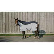 EQUITHÈME Fliegendecke Flycool Combo mit Halsteil Navy/Weiß