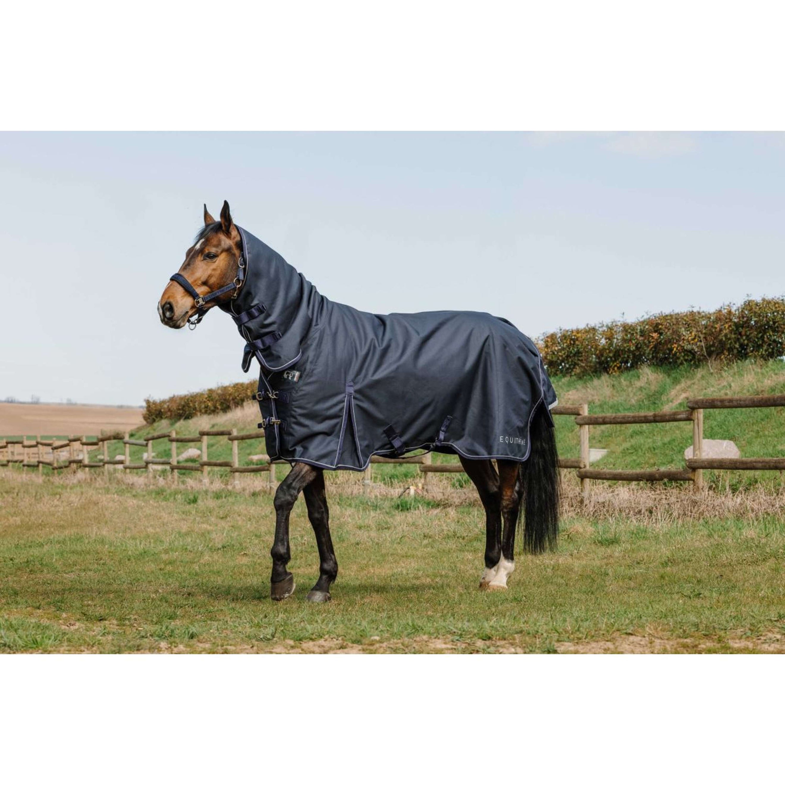 EQUITHÈME Outdoordecke Anatomic Combi 1200D 100g Navy