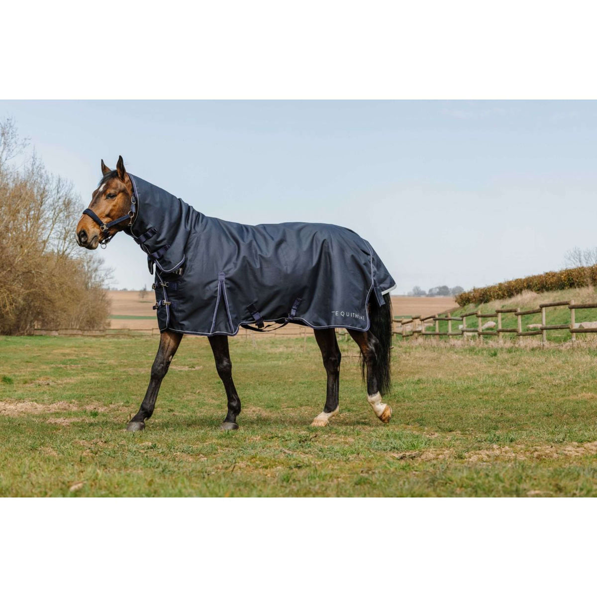 EQUITHÈME Outdoordecke Anatomic Combi 1200D 200g Navy