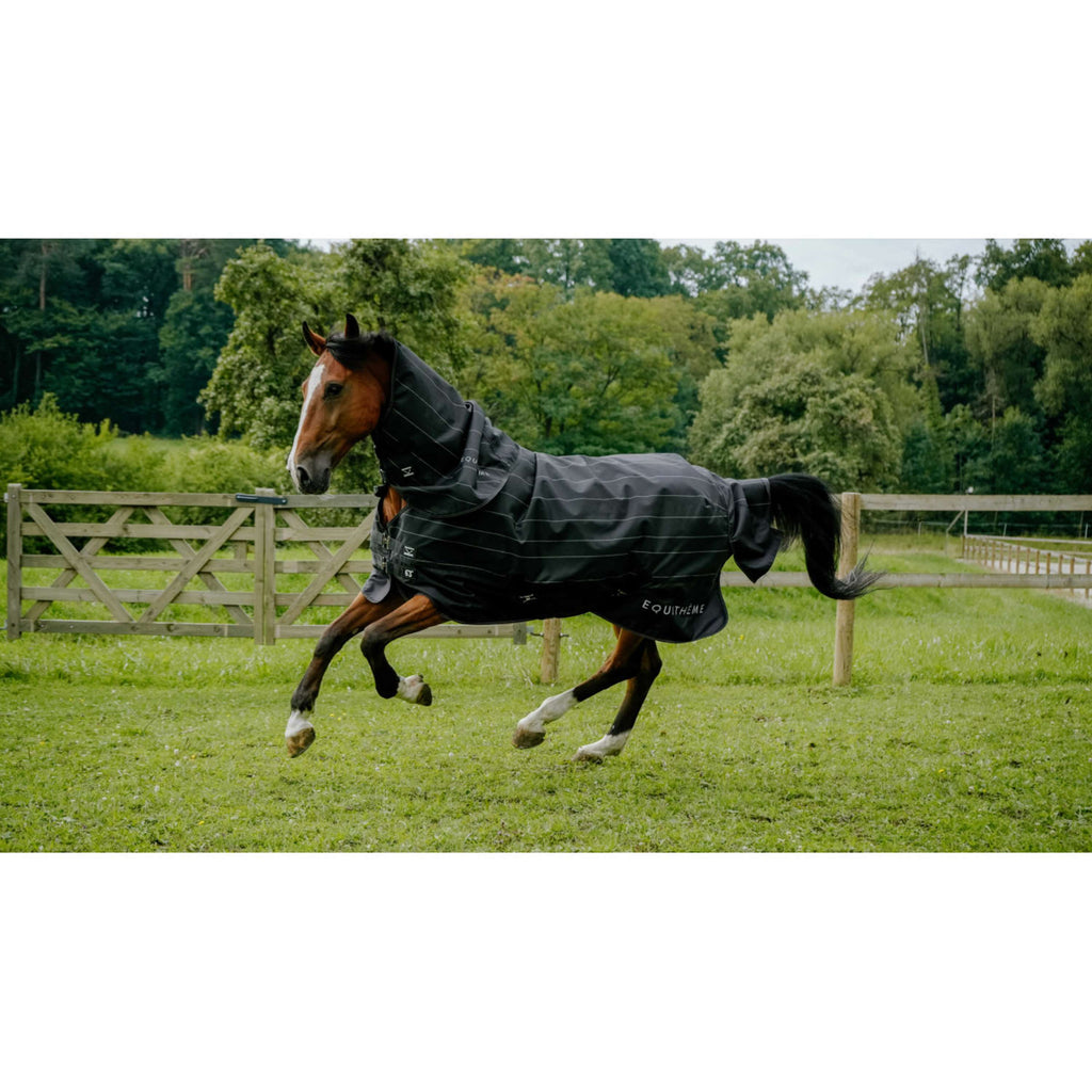EQUITHÈME Regendecke TYREX Lumin 600D 0g Schwarz