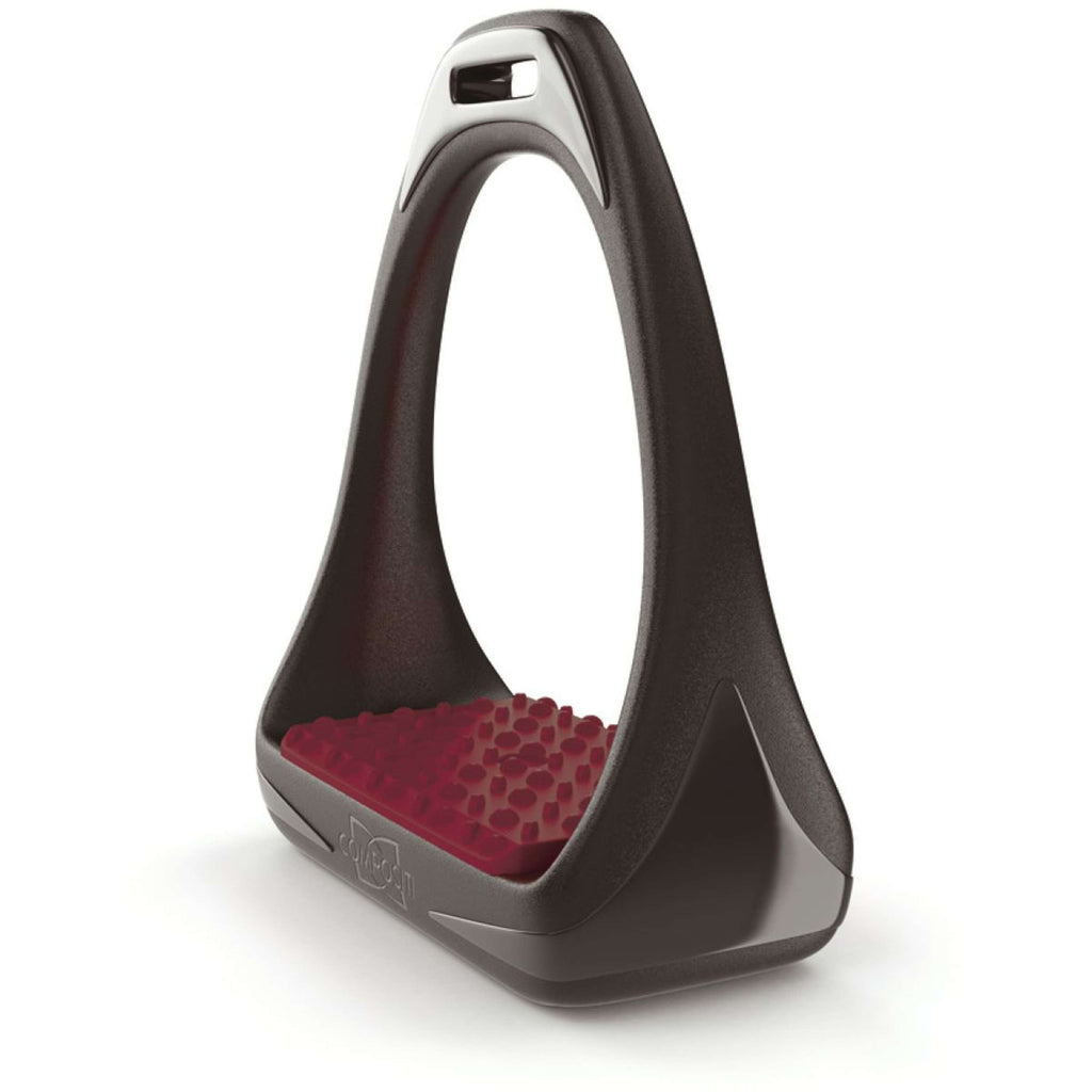 Compositi Steigbügel Reflex Schwarz/Burgund