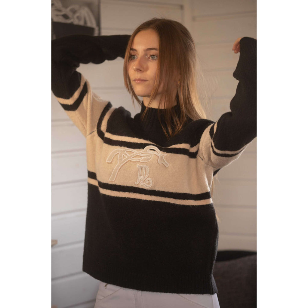Pénélope Pullover Noris Schwarz/Camel