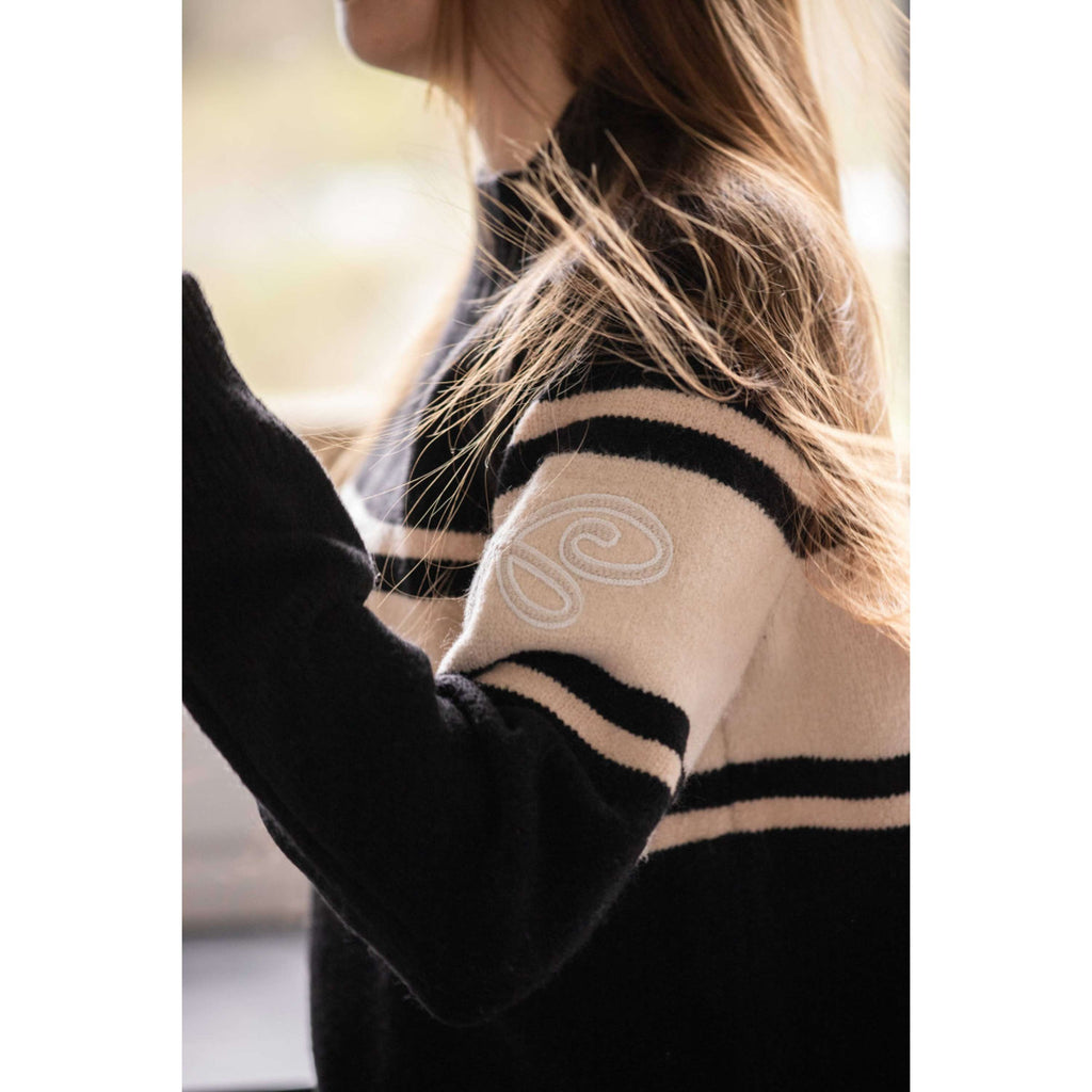 Pénélope Pullover Noris Schwarz/Camel