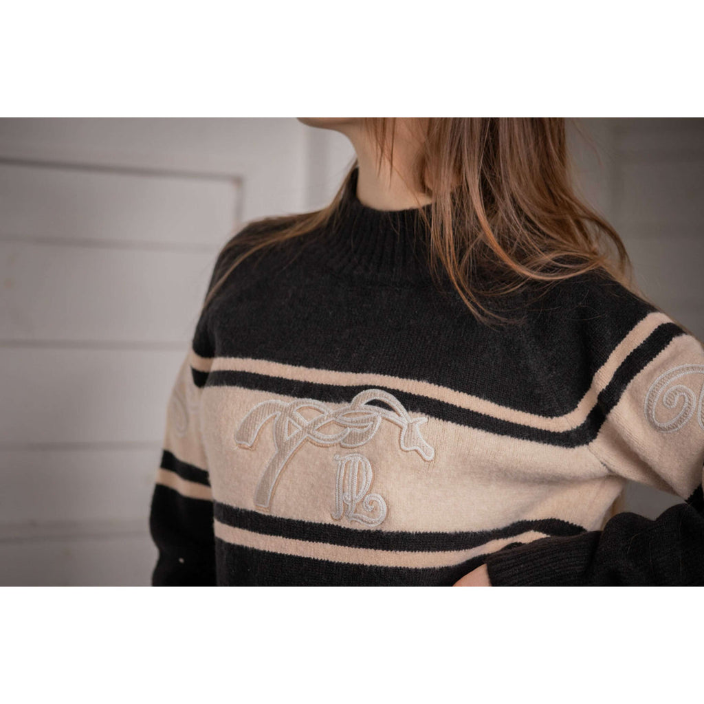 Pénélope Pullover Noris Schwarz/Camel
